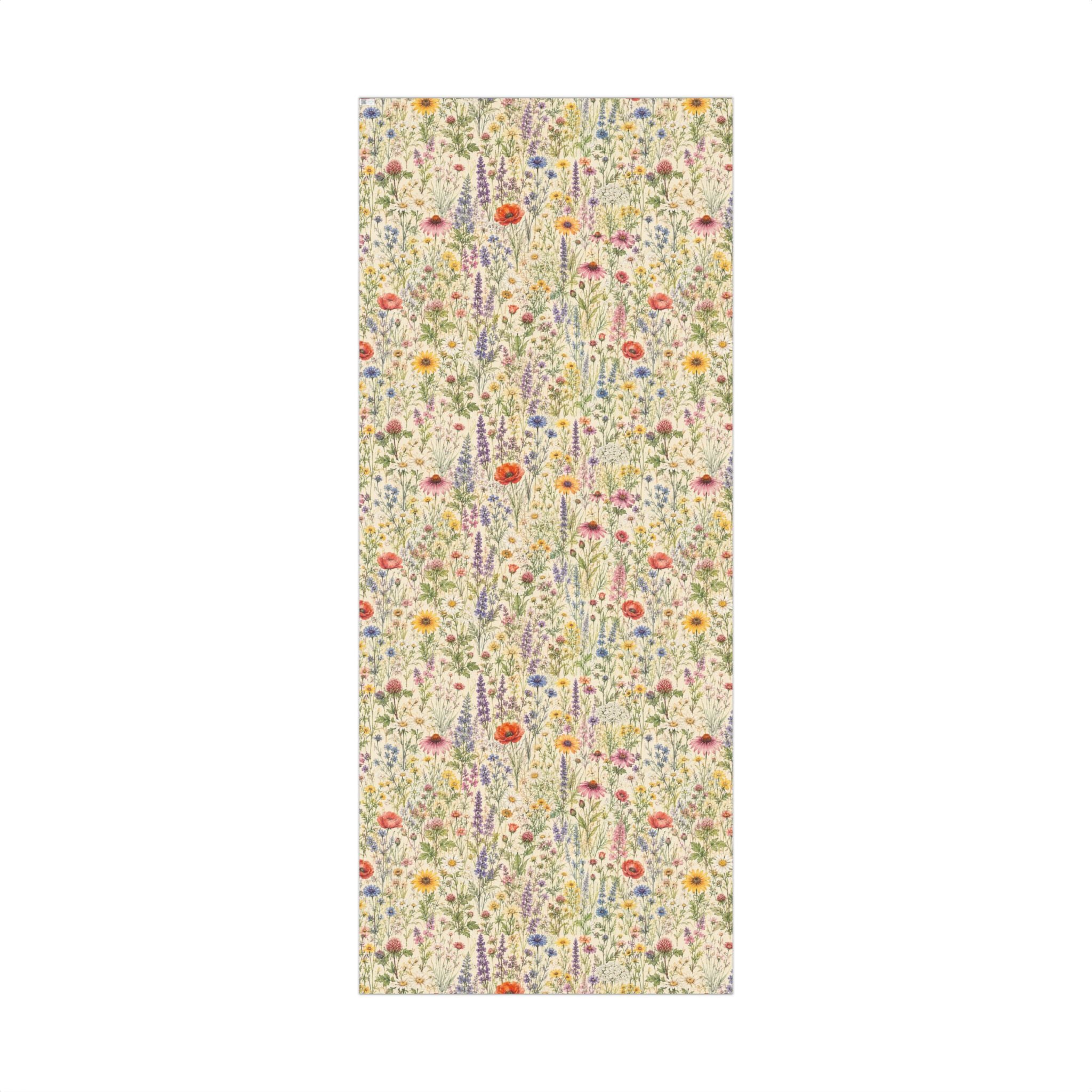 Gift Wrap Paper — Wildflower meadow watercolor pattern