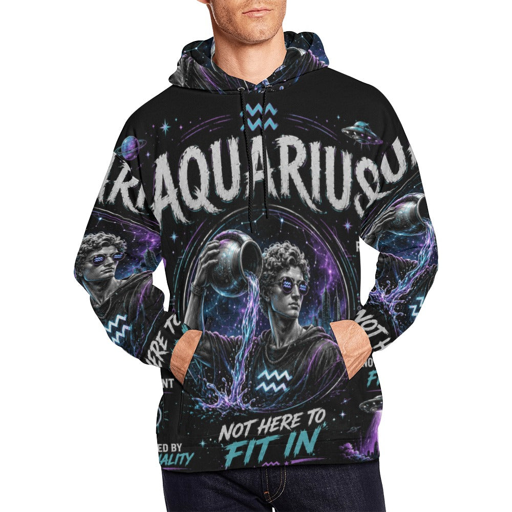 AOP Hoodie - Aquarius - embrace the cosmic difference Men's All Over Print Hoodie (USA Size) (Model H13)