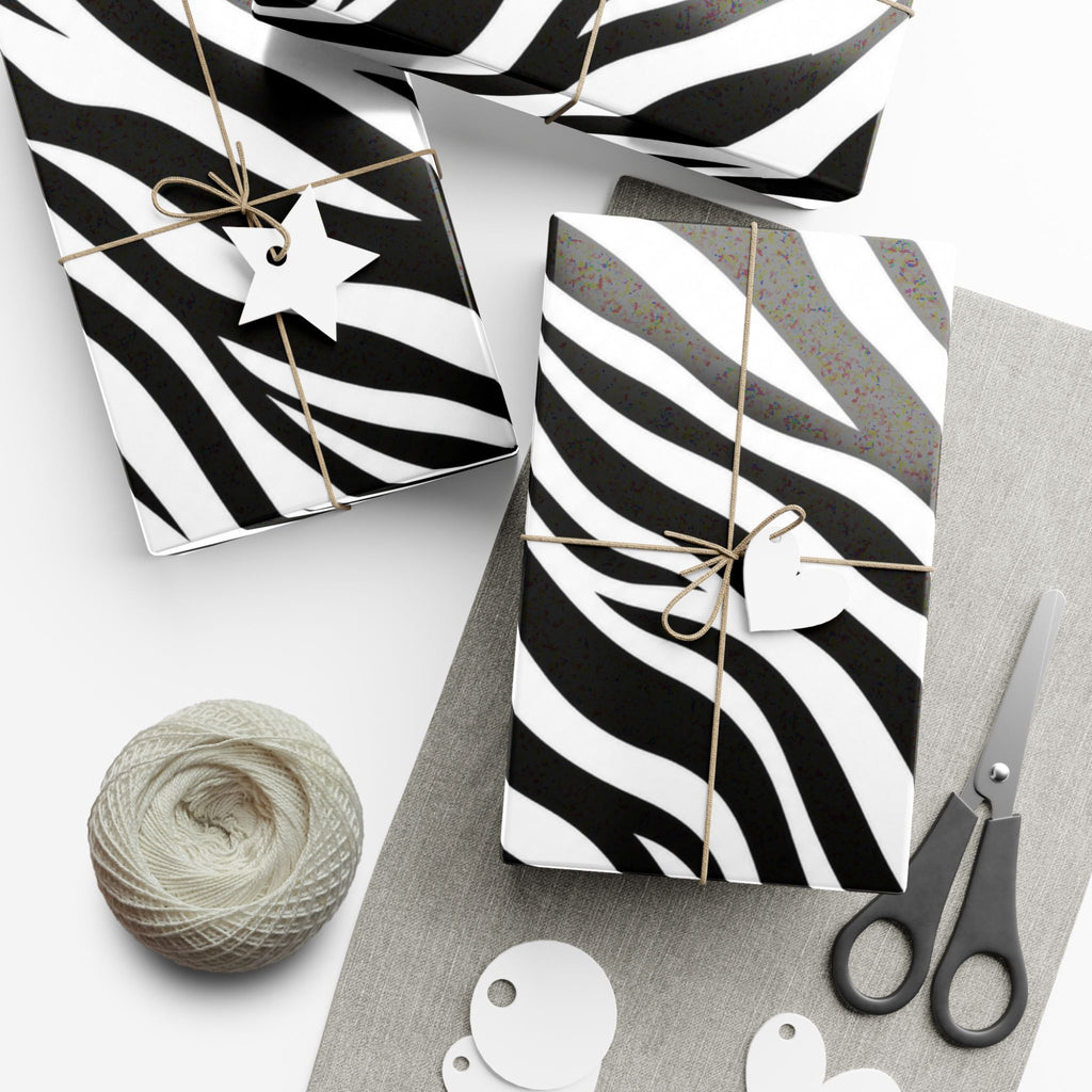 Gift Wrap Paper — Zebra-stripe pattern