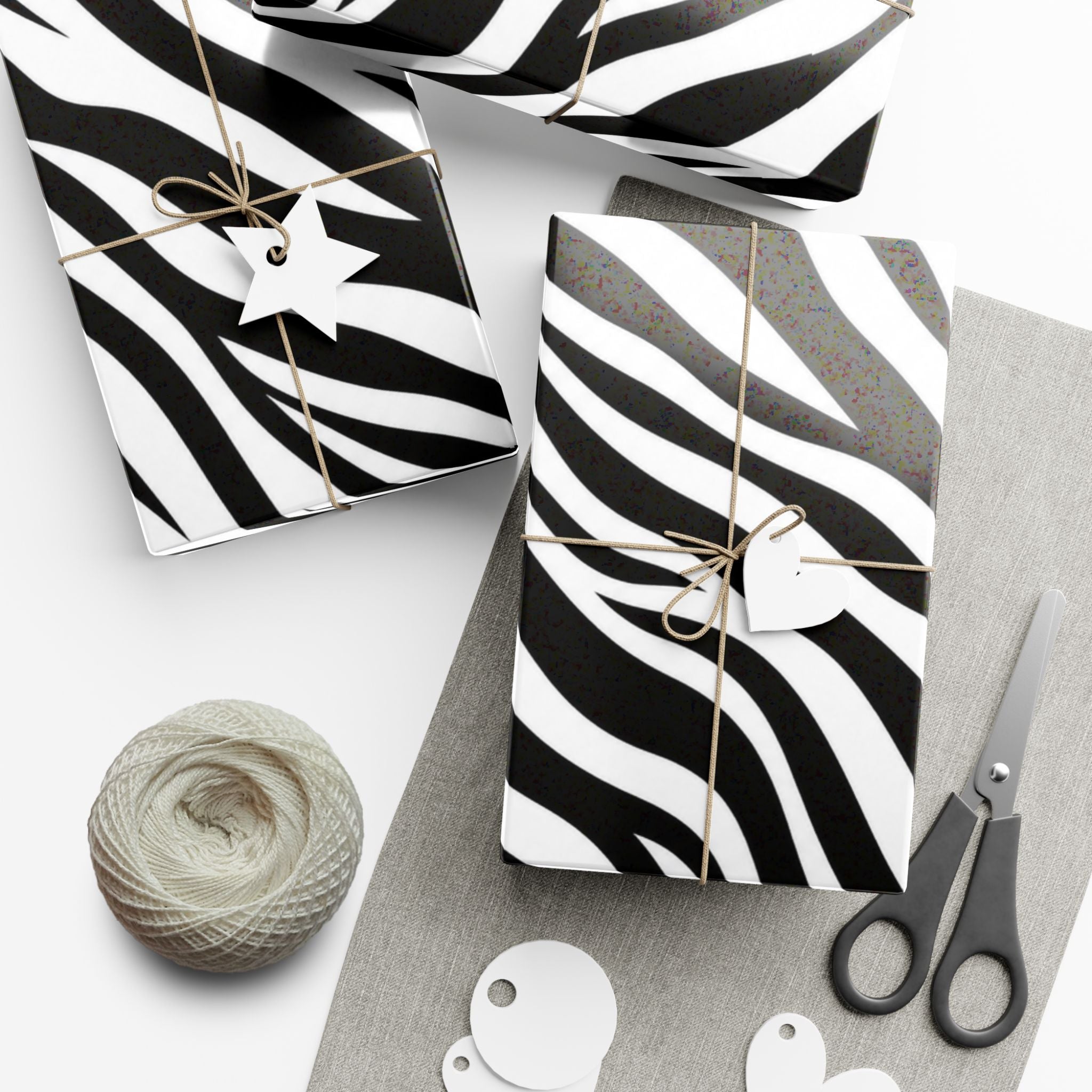 Gift Wrap Paper — Zebra-stripe pattern