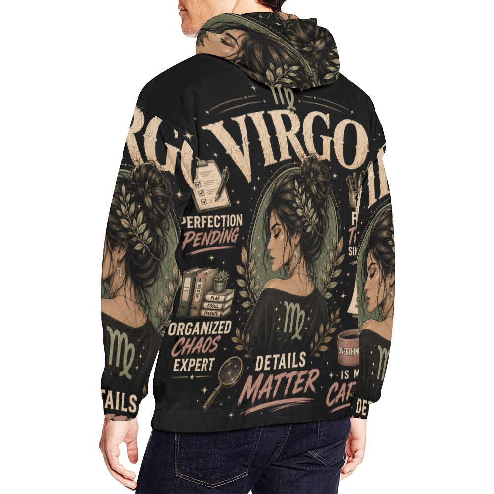 AOP Hoodie - Virgo - perfection in progress Men's All Over Print Hoodie (USA Size) (Model H13)
