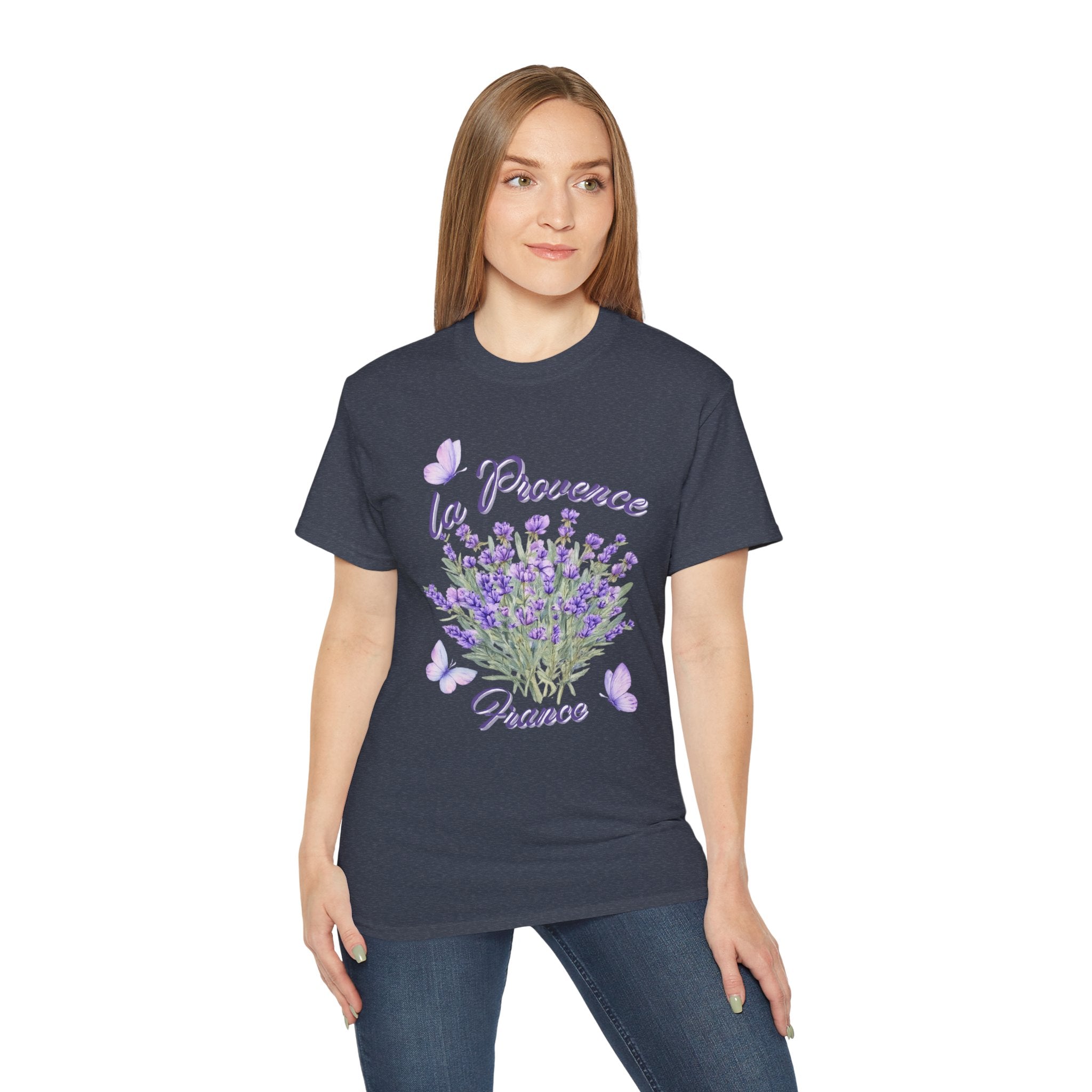 Lavender Bouquet Tee — "La Provence France" Floral T-Shirt