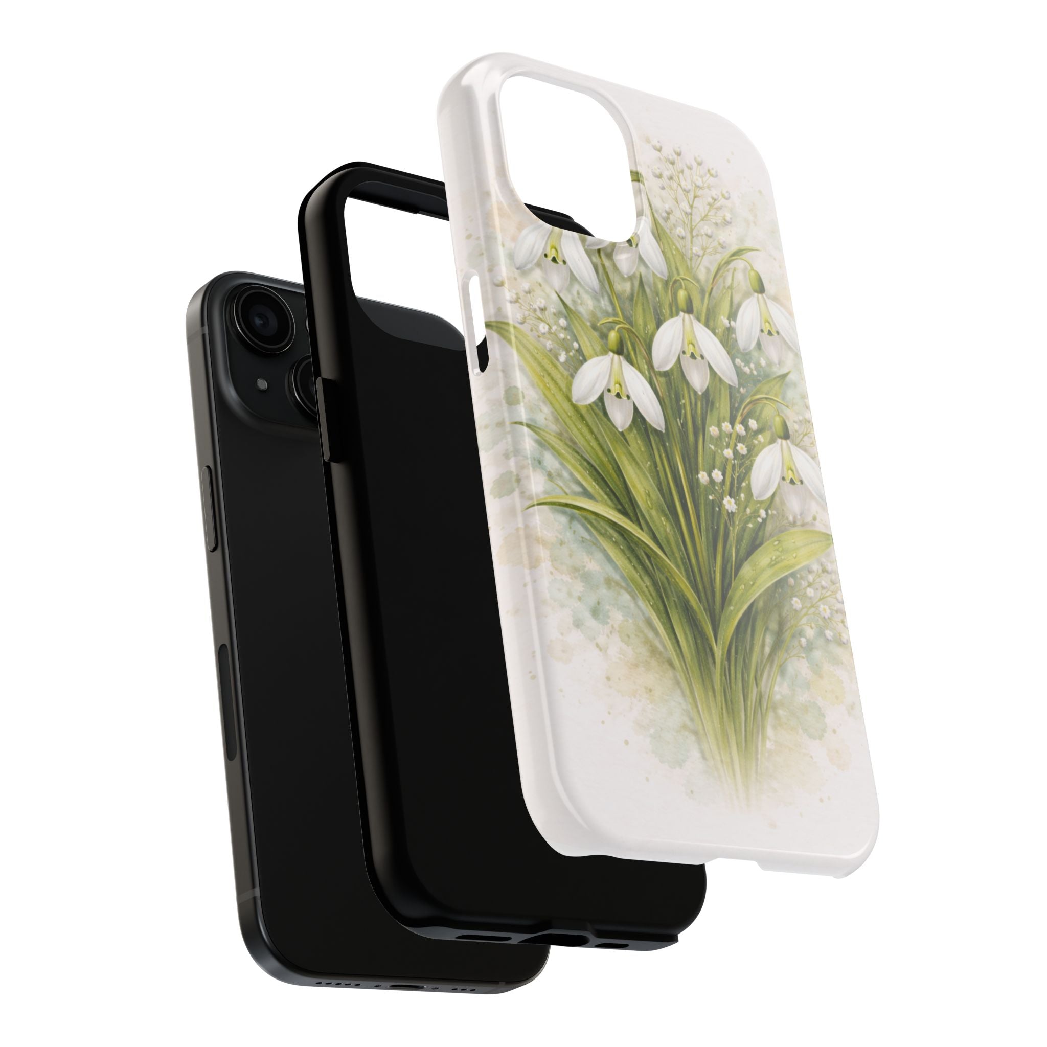 Snowdrop Morning Tough Phone Case — Gentle Snowdrops in Morning Light