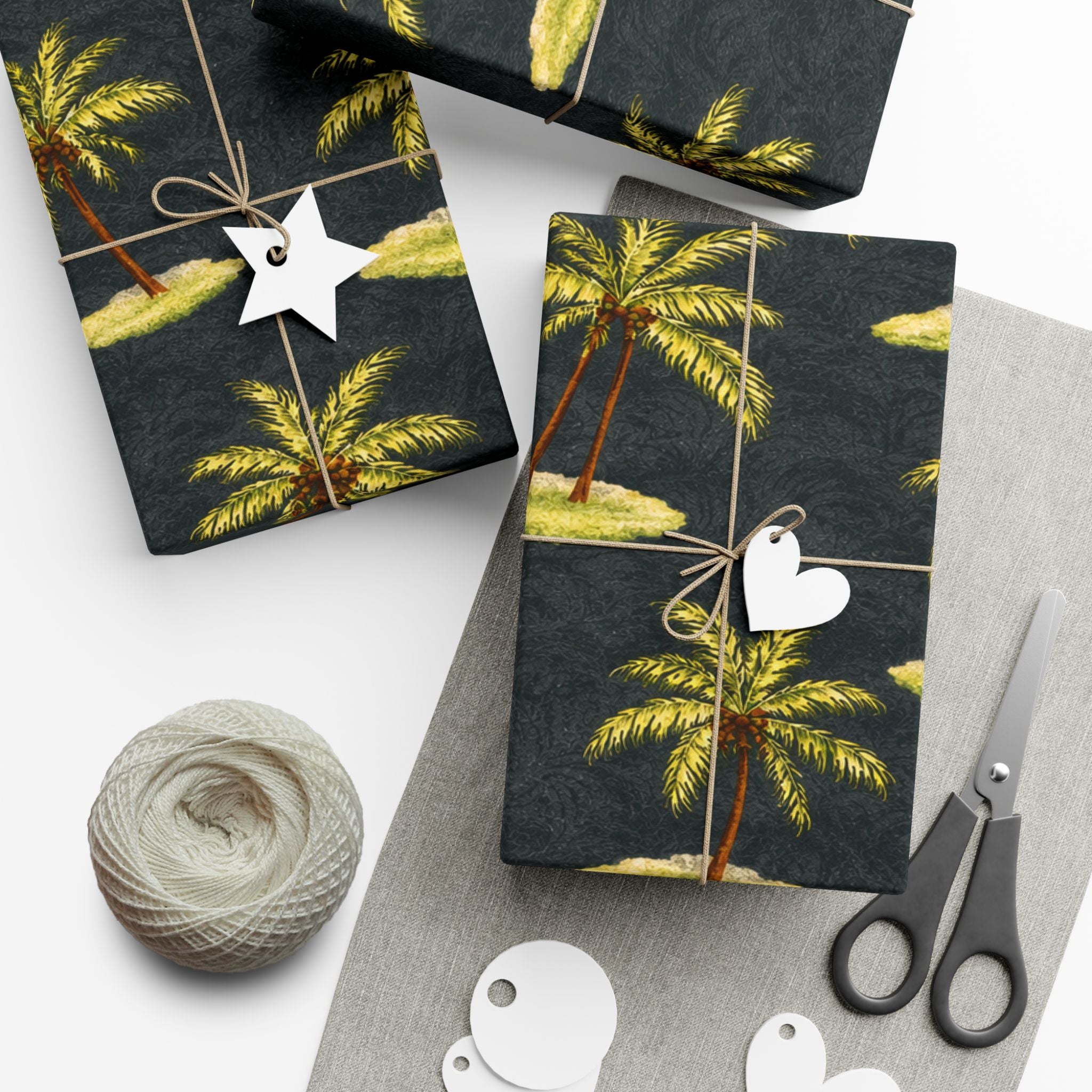 Gift Wrap Paper — Tropical palm islands