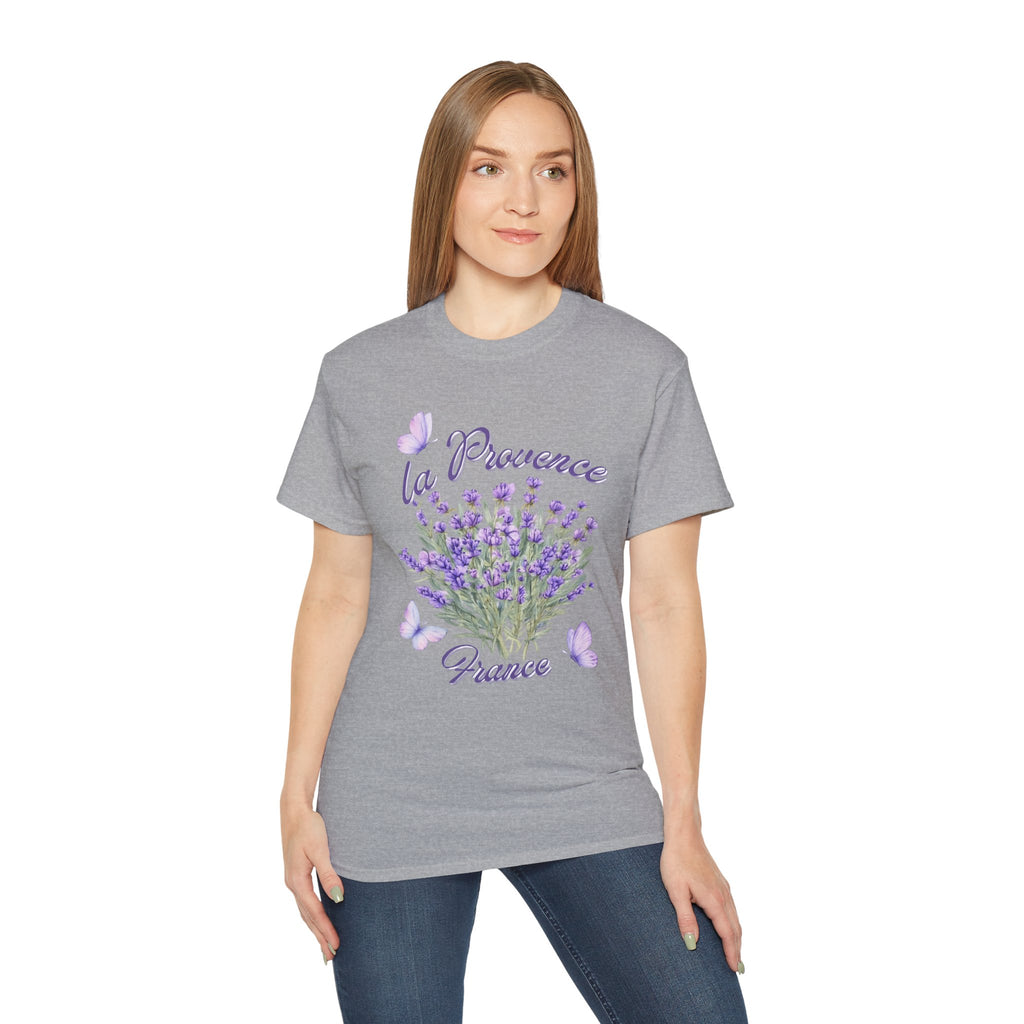 Lavender Bouquet Tee — "La Provence France" Floral T-Shirt