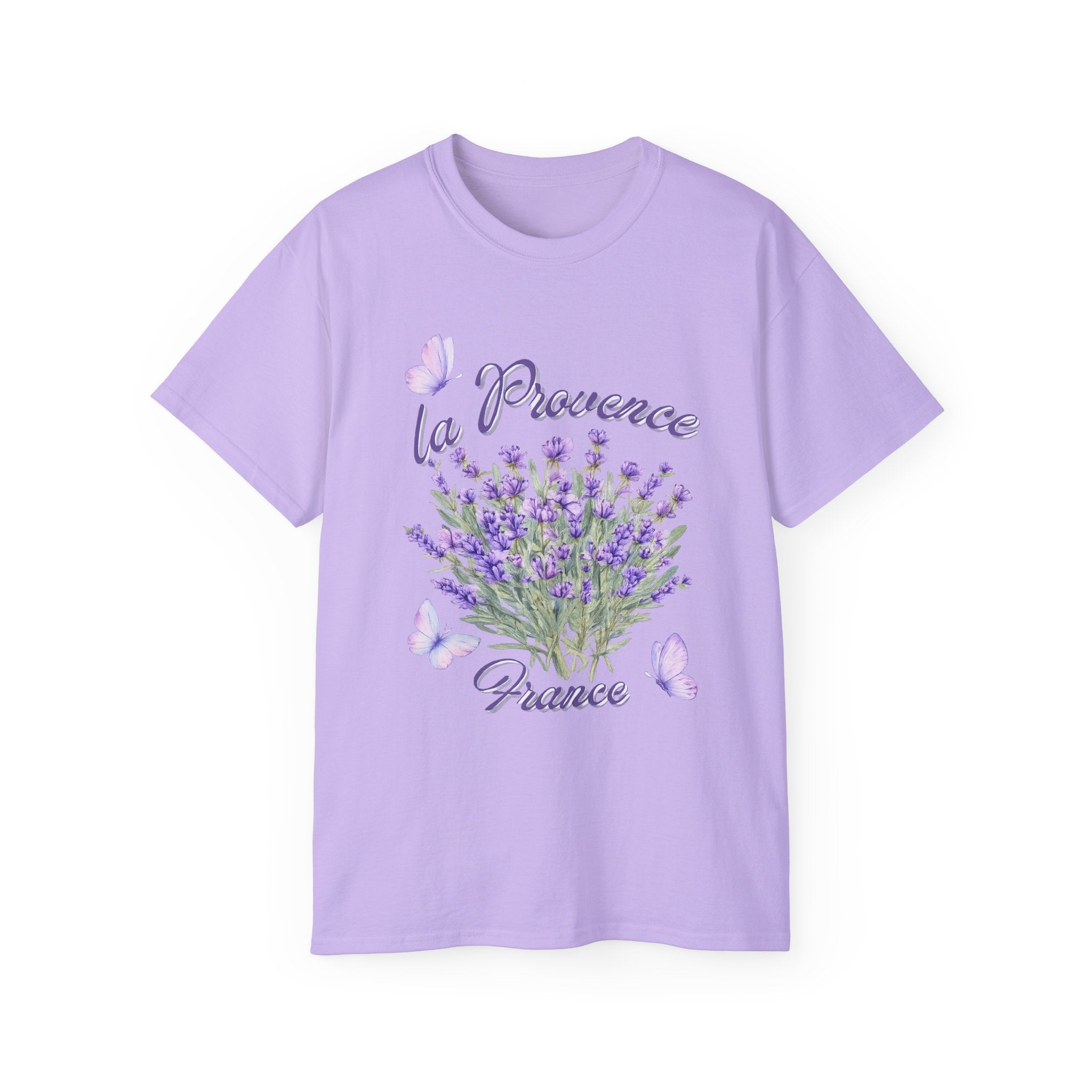 Lavender Bouquet Tee — "La Provence France" Floral T-Shirt