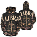 AOP Hoodie - Libra - balance and cosmic elegance Men's All Over Print Hoodie (USA Size) (Model H13)