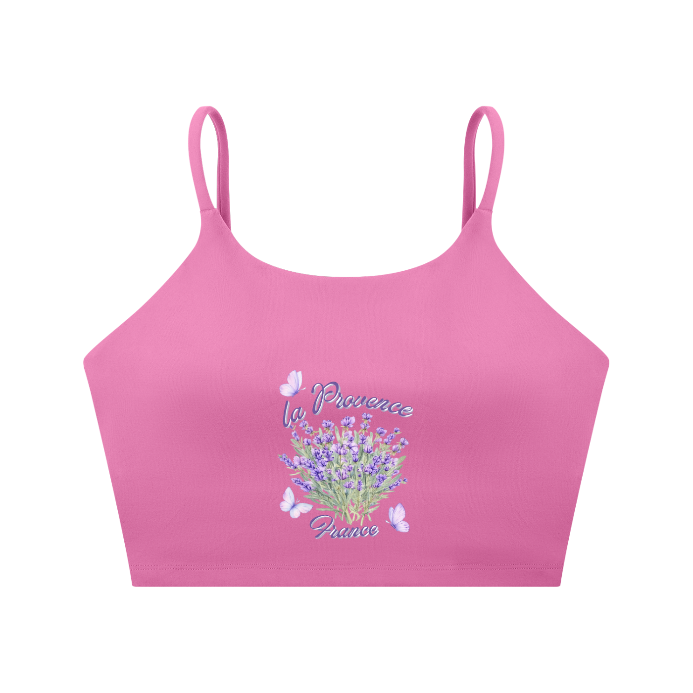 Spaghetti Strap Yoga Sports Bra - La Provence - France