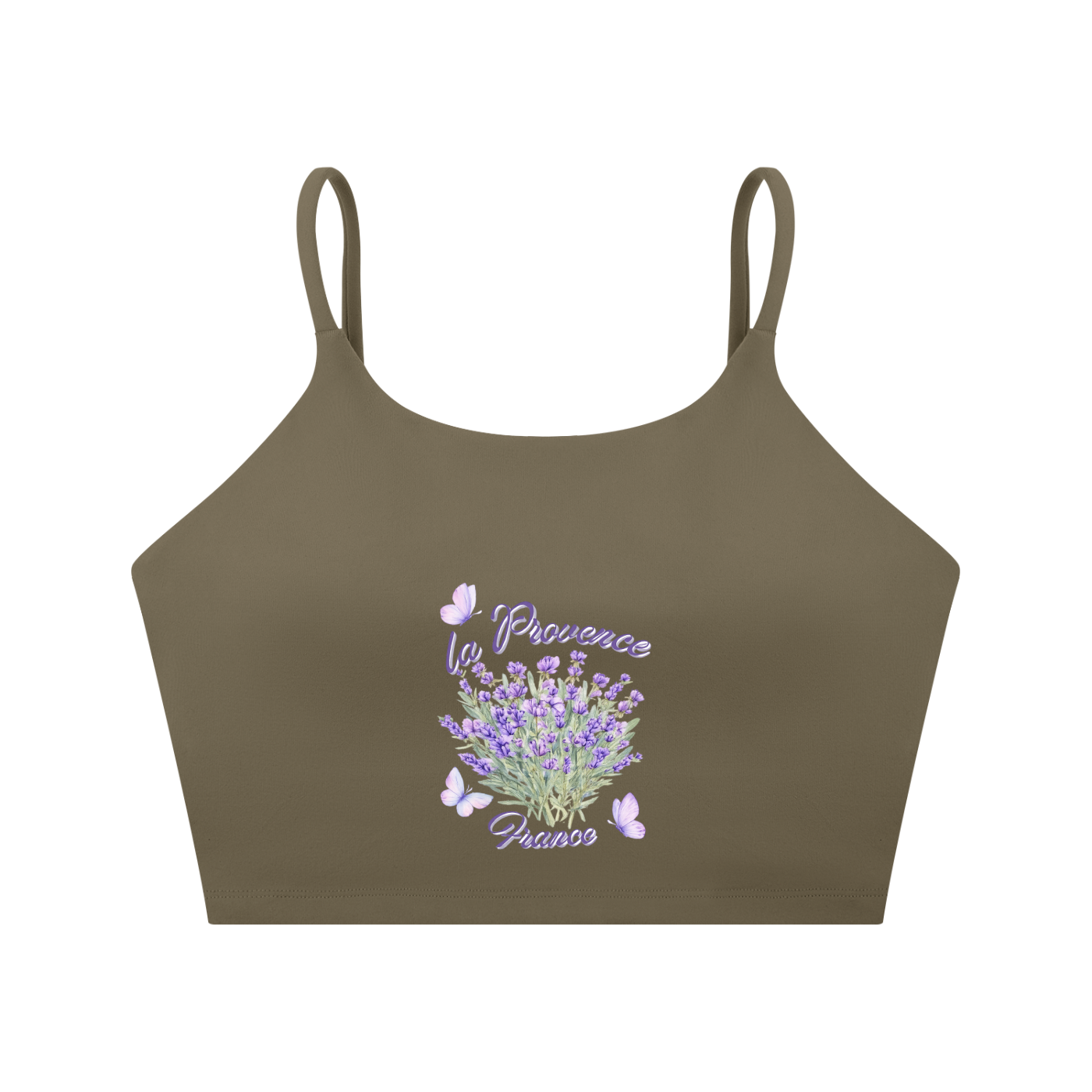 Spaghetti Strap Yoga Sports Bra - La Provence - France