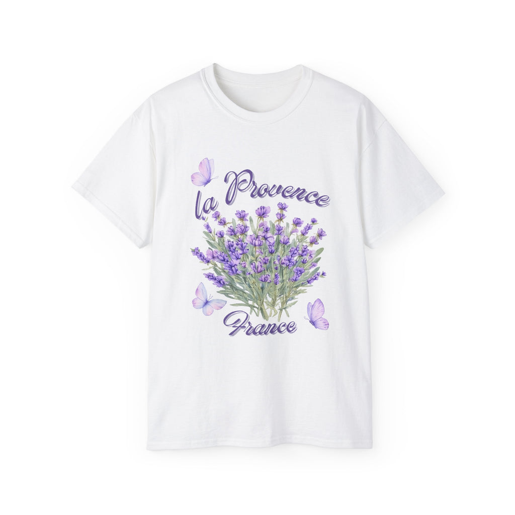 Lavender Bouquet Tee — "La Provence France" Floral T-Shirt