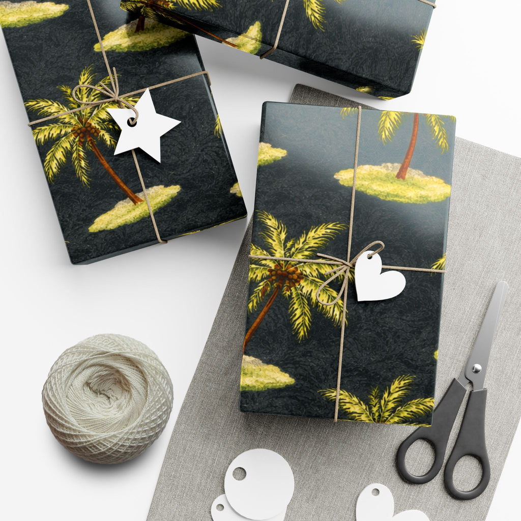 Gift Wrap Paper — Tropical palm islands