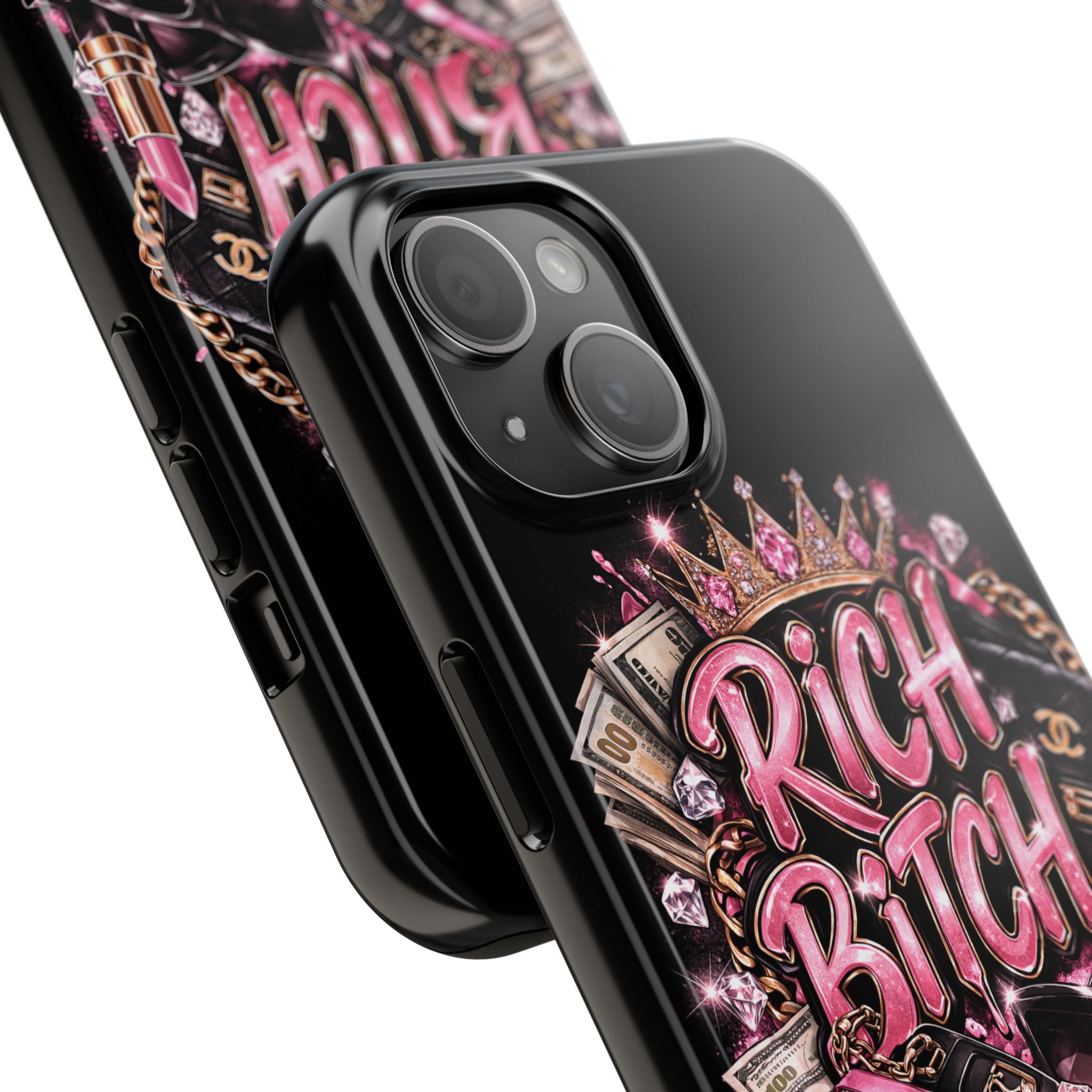 Rich Bitch Pink Glam Tough Phone Case