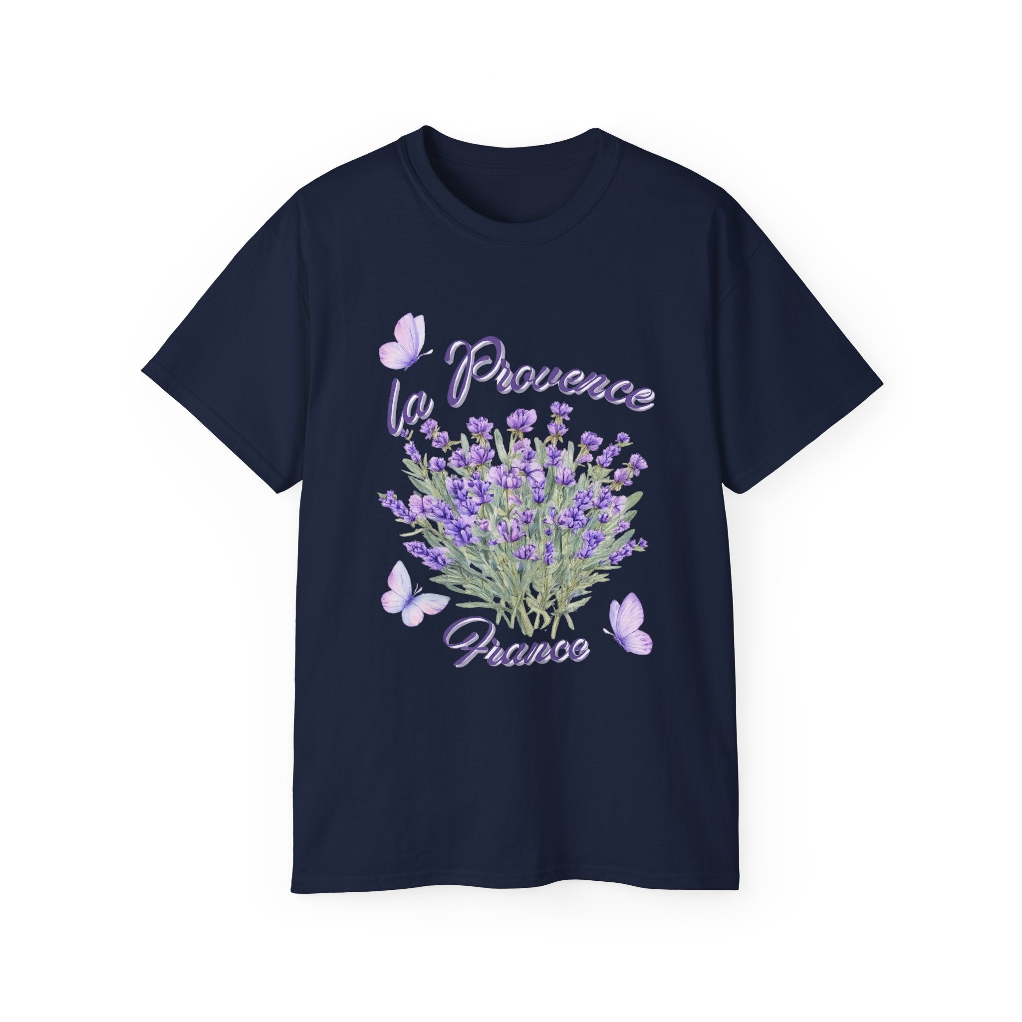 Lavender Bouquet Tee — "La Provence France" Floral T-Shirt