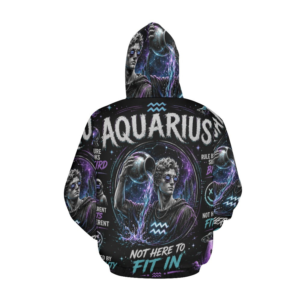 AOP Hoodie - Aquarius - embrace the cosmic difference Men's All Over Print Hoodie (USA Size) (Model H13)
