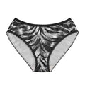 Women's Briefs — Swirling zebra stripes with metallic sheen