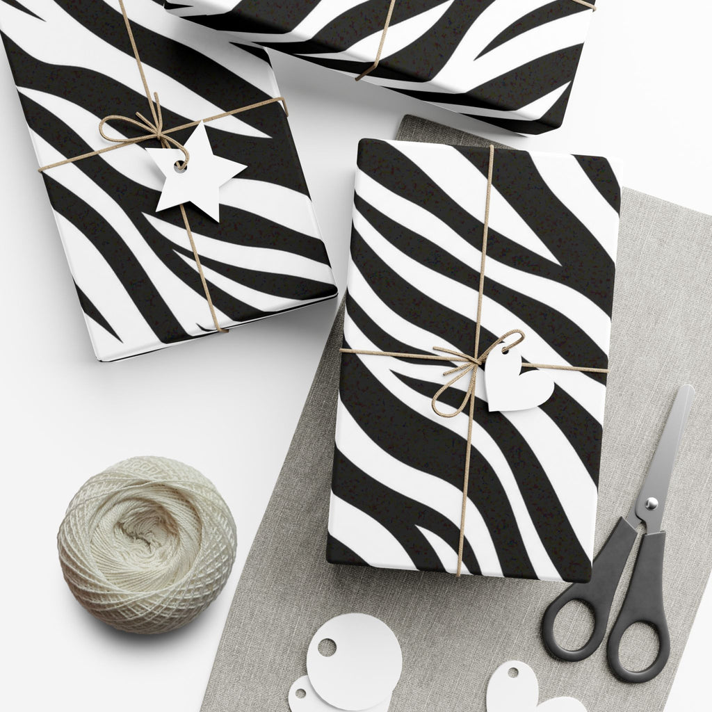 Gift Wrap Paper — Zebra-stripe pattern