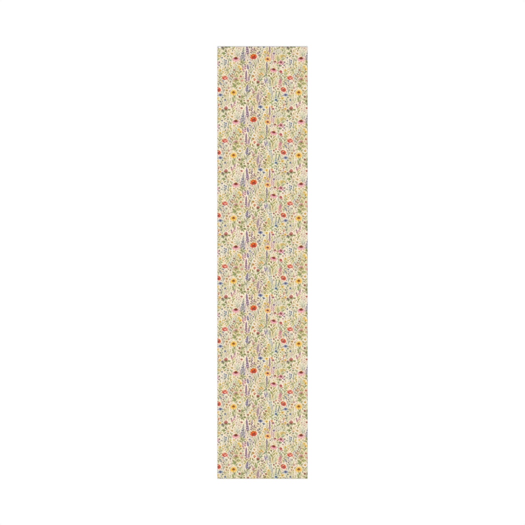 Gift Wrap Paper — Wildflower meadow watercolor pattern