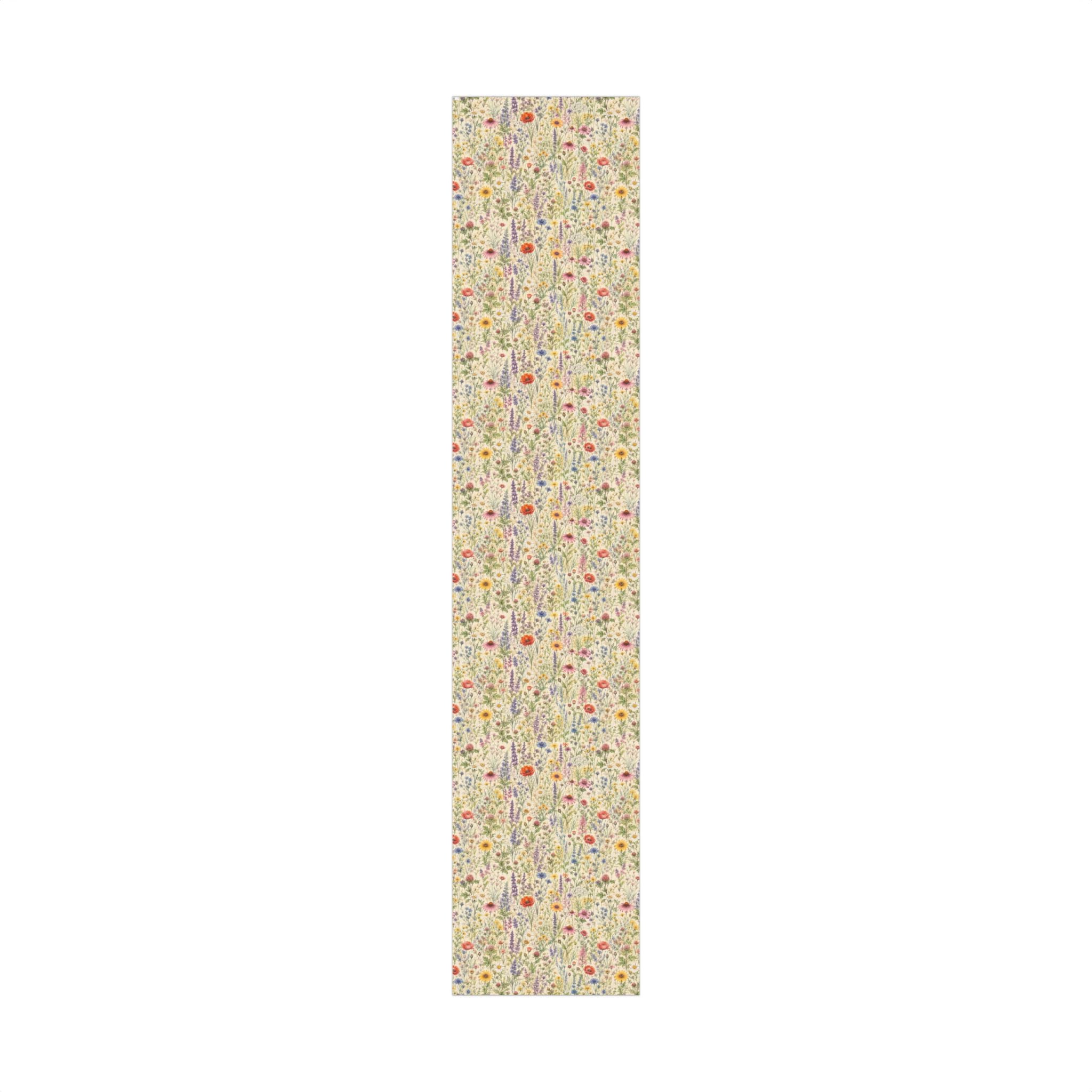 Gift Wrap Paper — Wildflower meadow watercolor pattern