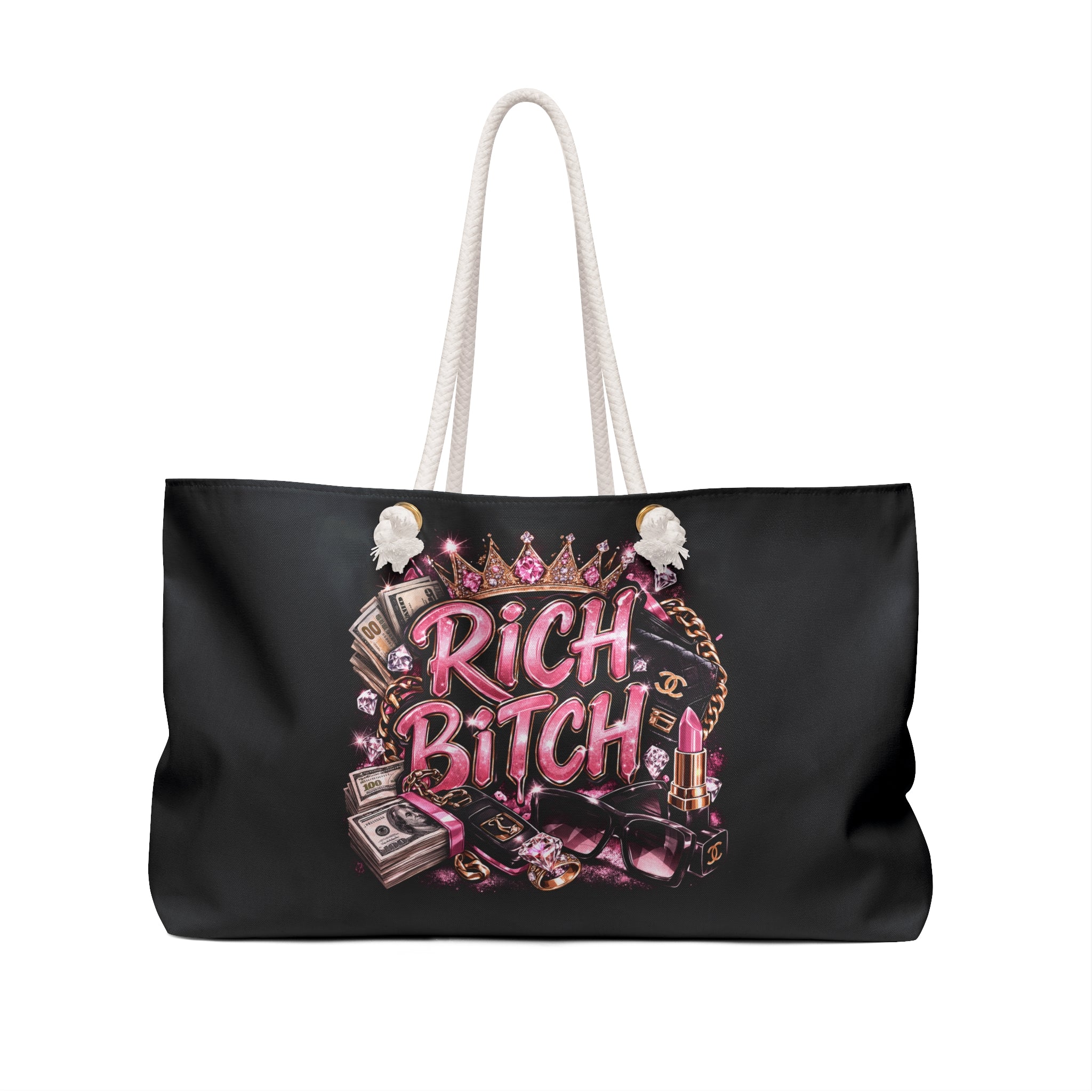 Little Rich Bitch Profile Weekender Bag — Bold Young, Sexy, Independent Travel Tote