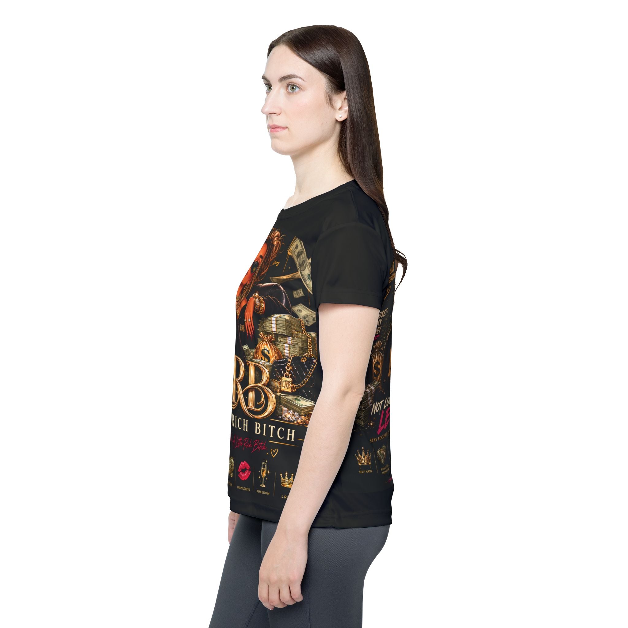 Little Rich Bitch Women's Sports Jersey — Luxery Money & Legacy