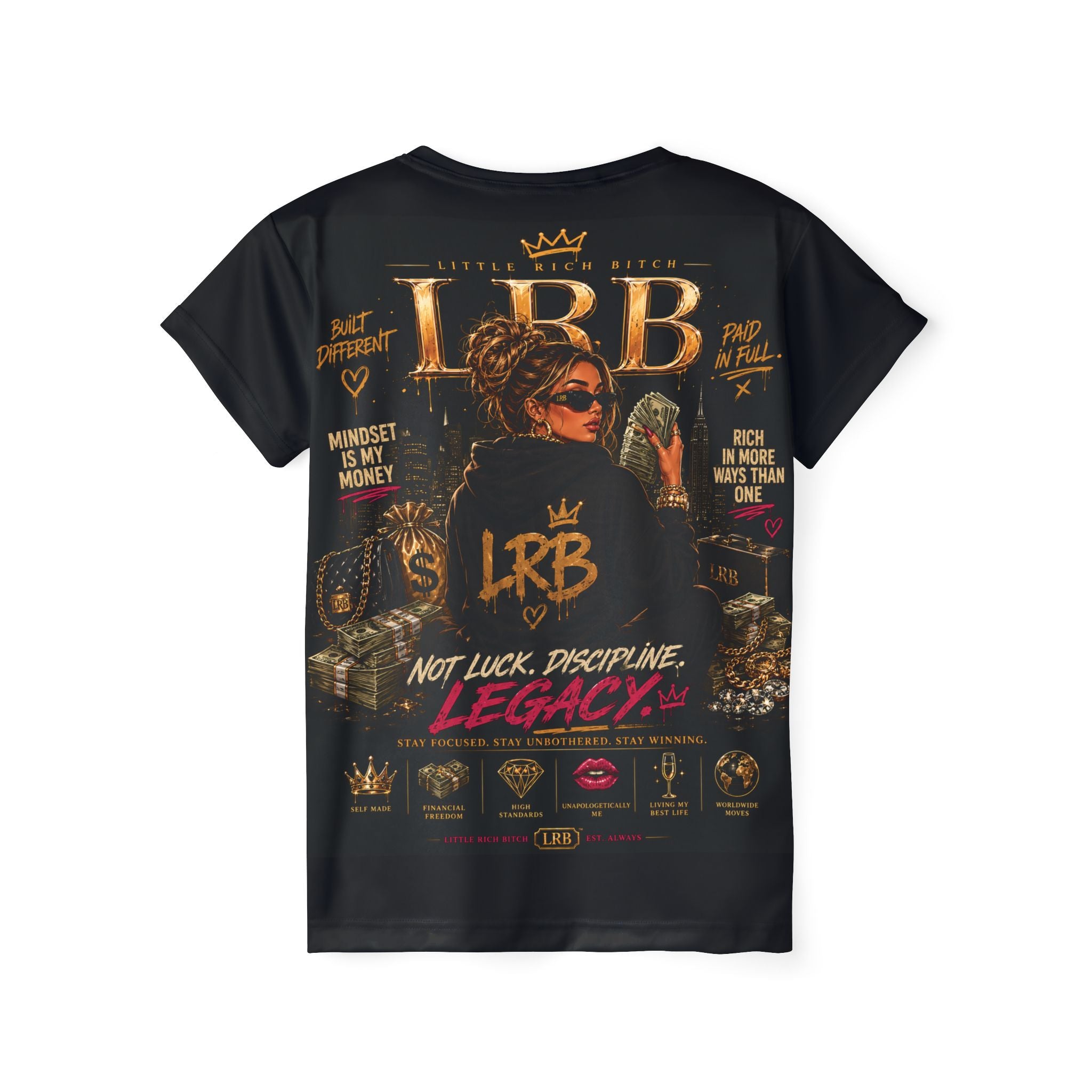 Little Rich Bitch Women's Sports Jersey — Luxery Money & Legacy