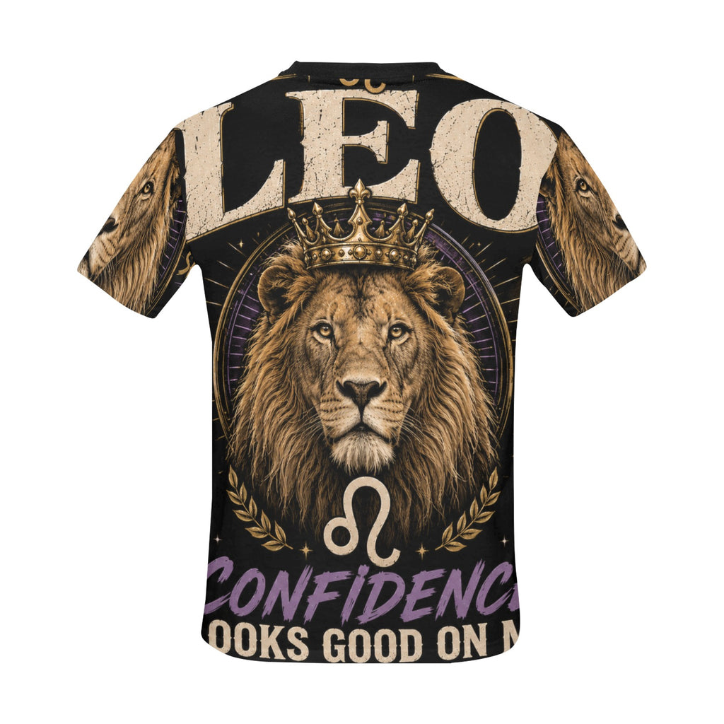 AOP T-Shirt - Leo - royal energy and confidence Men's All Over Print Crew Neck T-Shirt(T40-2)
