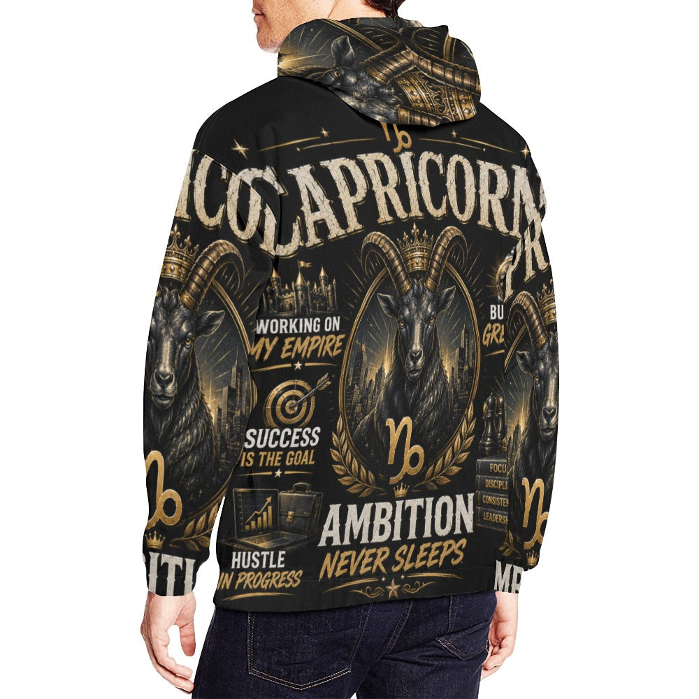 AOP Hoodie - Capricorn - ambition and empire Men's All Over Print Hoodie (USA Size) (Model H13)