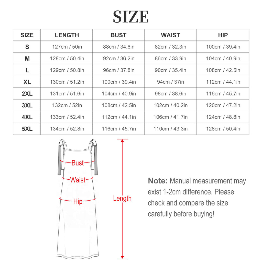 180gsm Ankle-length Slip Dress With Straps(All-Over Printing) - Zebra-stripe pattern
