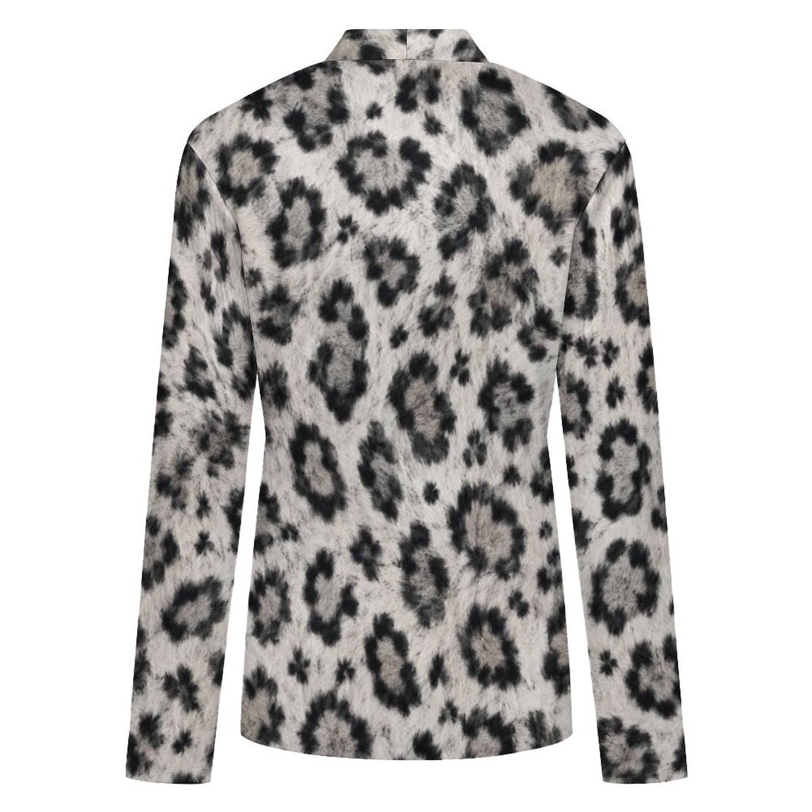 170gsm Women's Lightweight Cardigan(All-Over Printing) - Snow leopard