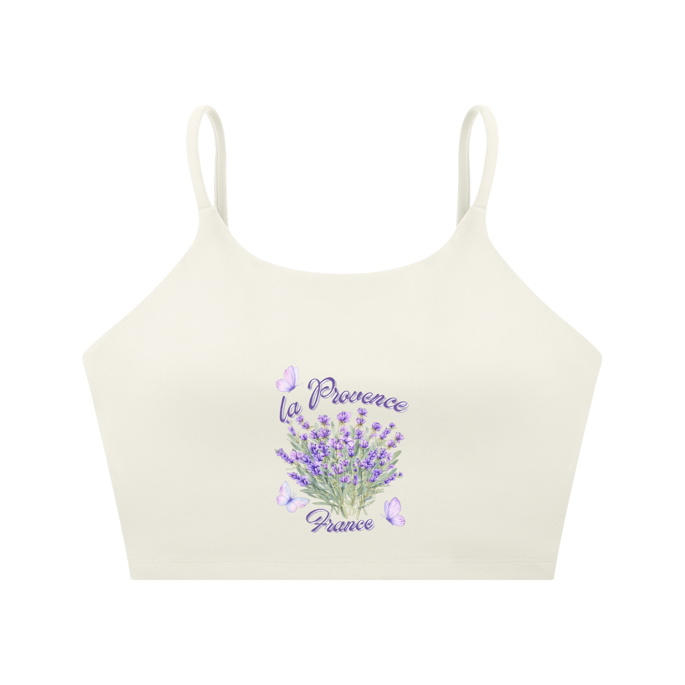 Spaghetti Strap Yoga Sports Bra - La Provence - France