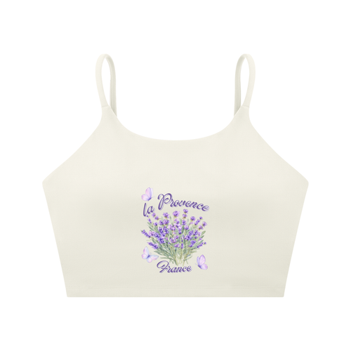 Spaghetti Strap Yoga Sports Bra - La Provence - France