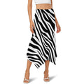 180gsm Irregular Hemmed Skirt(All-Over Printing) - Zebra-stripe pattern