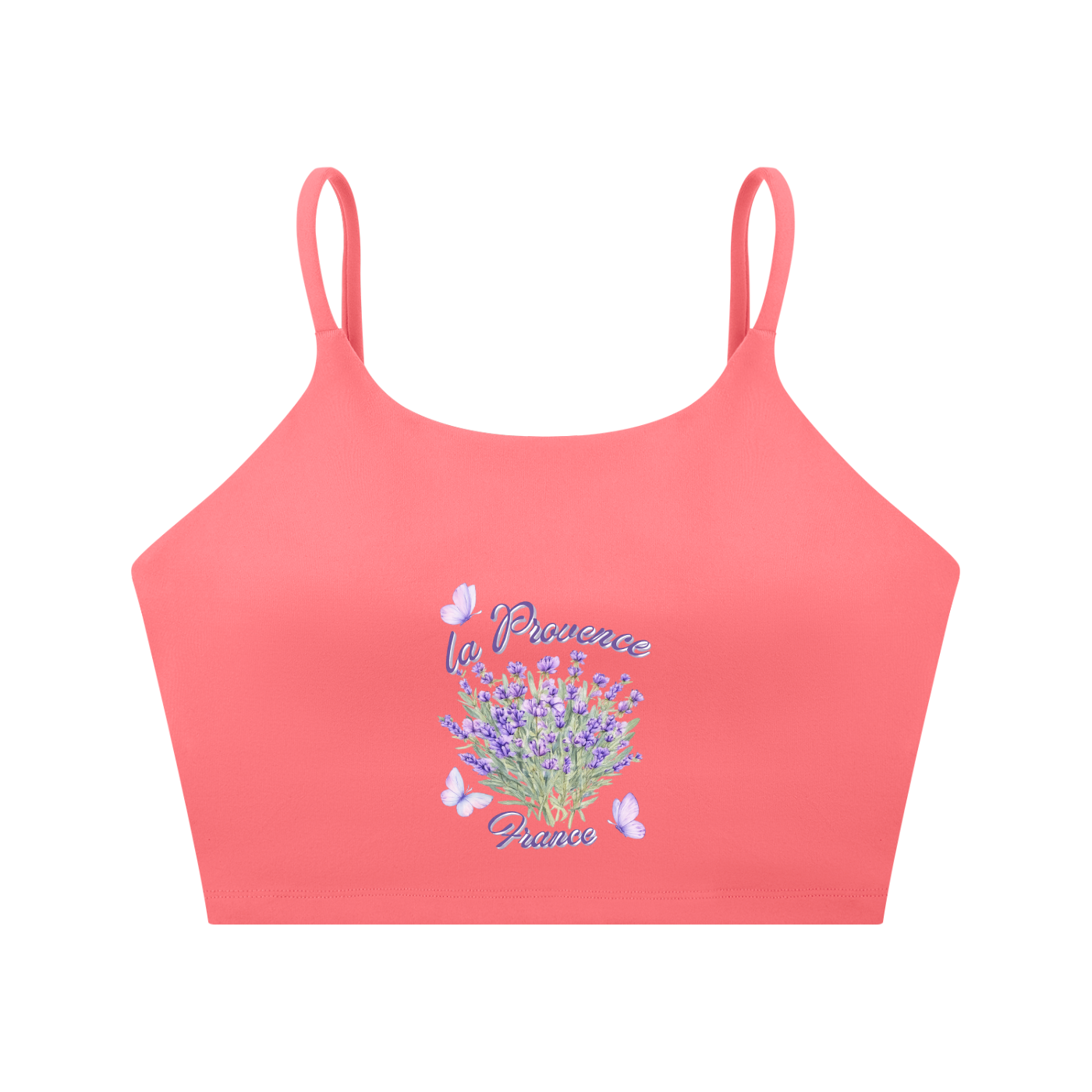Spaghetti Strap Yoga Sports Bra - La Provence - France