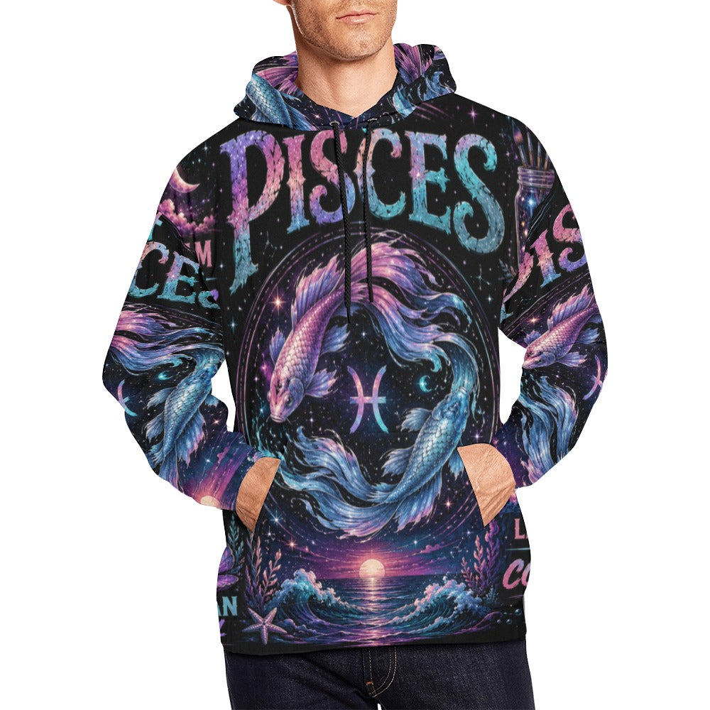 AOP Hoodie - Pisces - Dreaming in Cosmic Men's All Over Print Hoodie (USA Size) (Model H13)