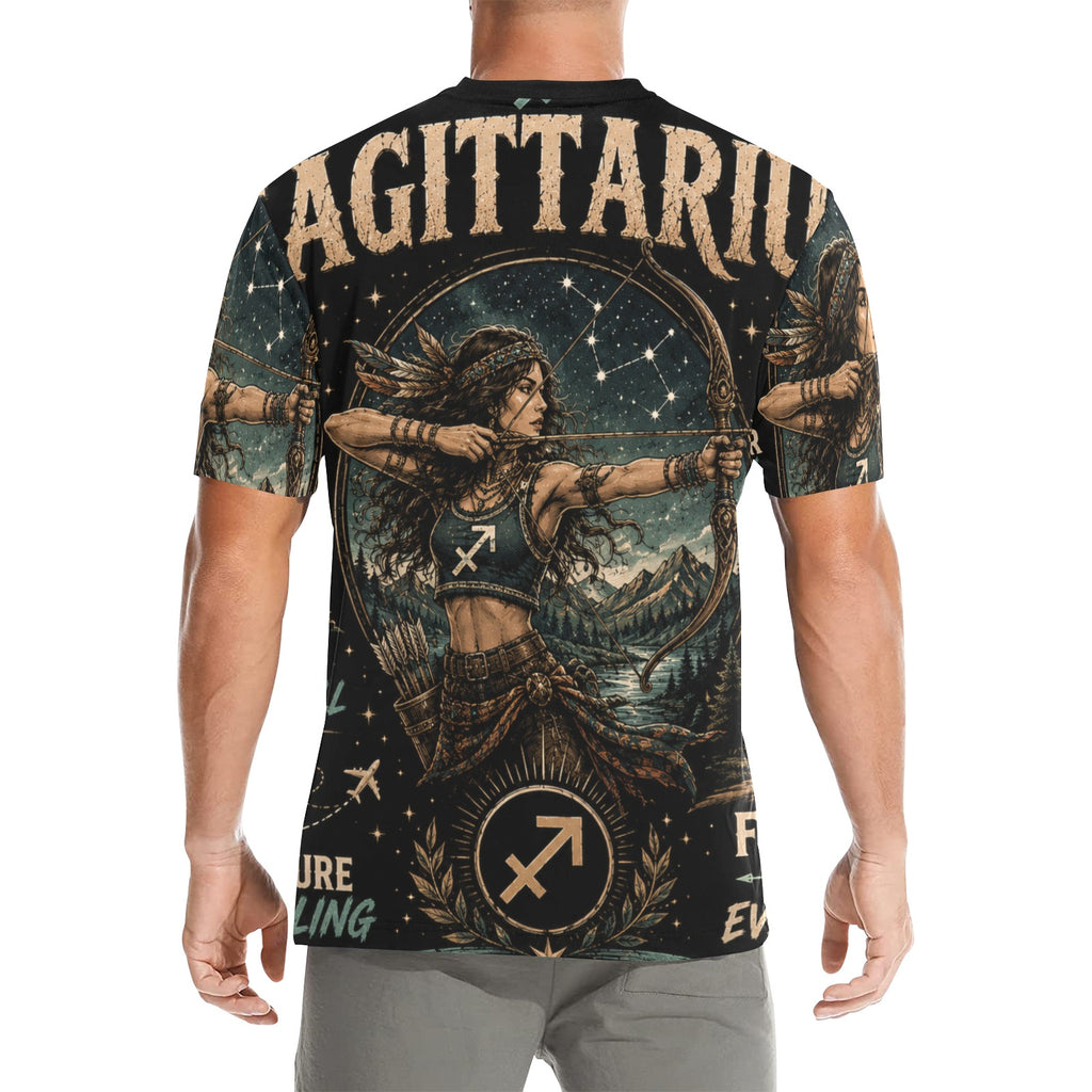 AOP T-Shirt - Sagittarius - adventure and wanderlust Men's All Over Print Crew Neck T-Shirt(T40-2)