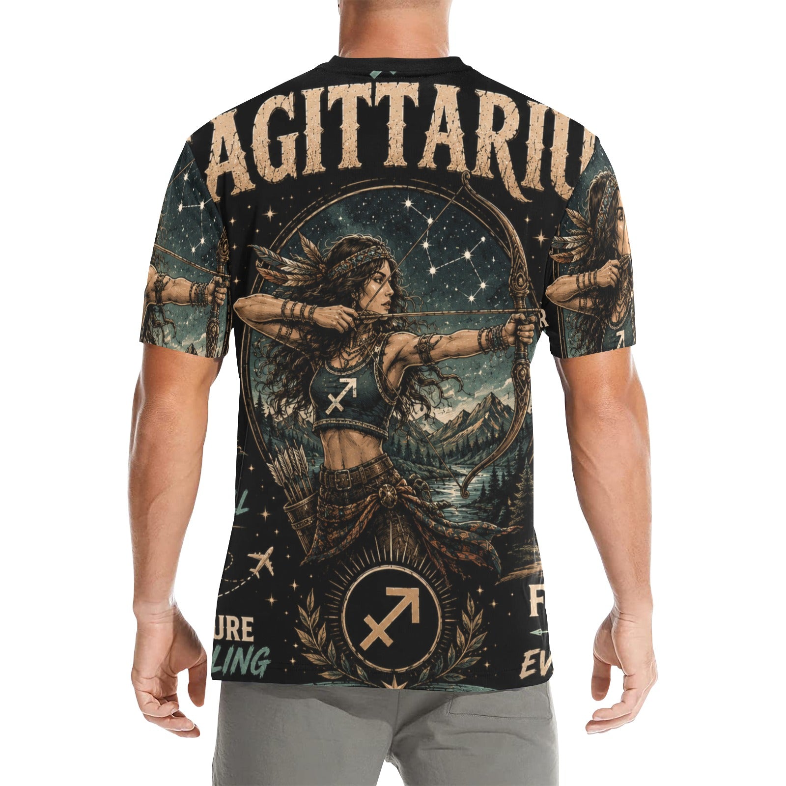 AOP T-Shirt - Sagittarius - adventure and wanderlust Men's All Over Print Crew Neck T-Shirt(T40-2)