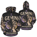 AOP Hoodie - Gemini - Multitasking my personalities Men's All Over Print Hoodie (USA Size) (Model H13)