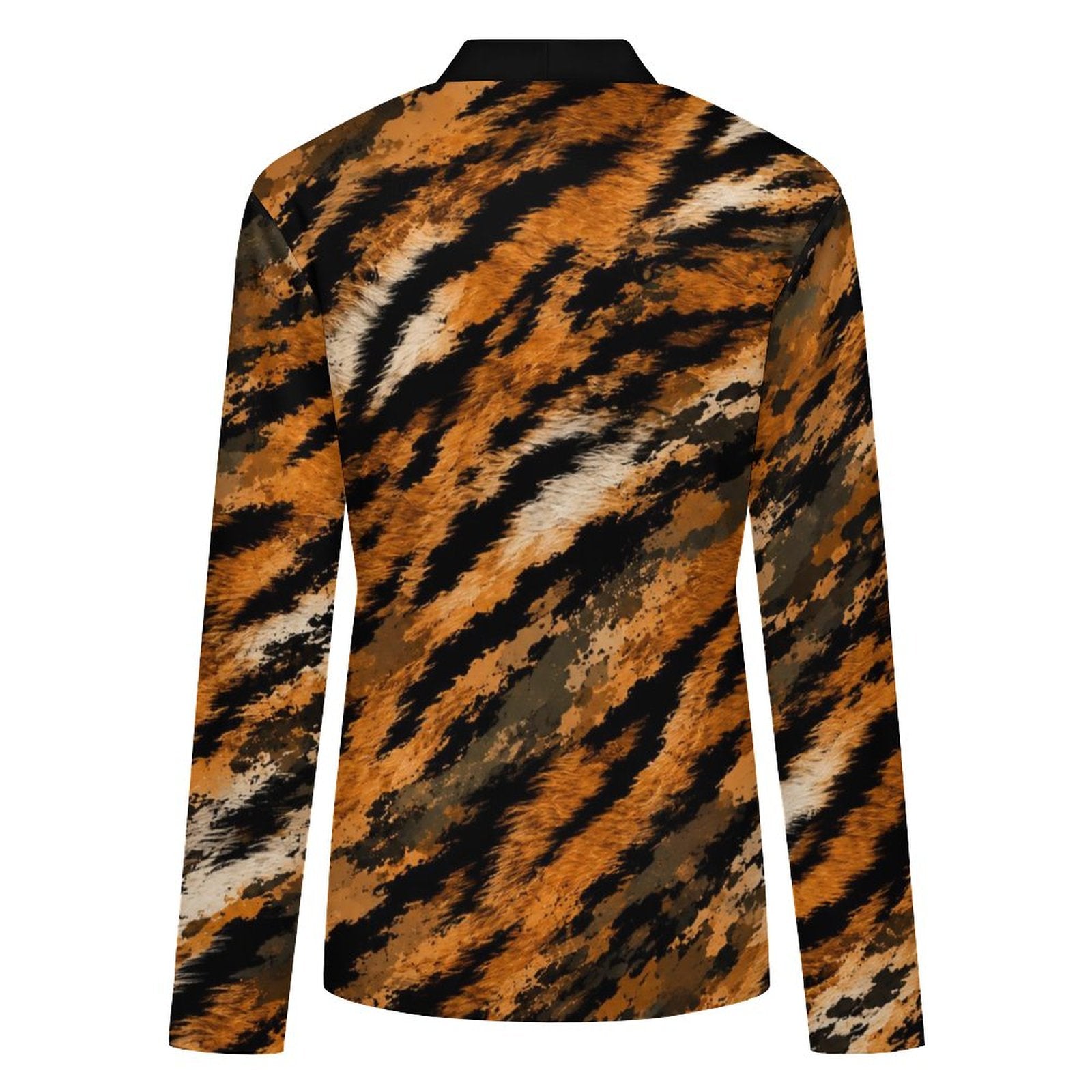 170gsm Women's Lightweight Cardigan(All-Over Printing) - tiger-fur camouflage