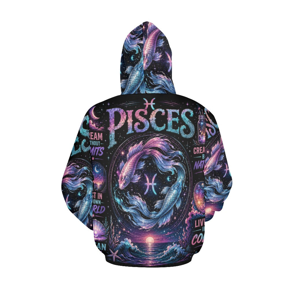 AOP Hoodie - Pisces - Dreaming in Cosmic Men's All Over Print Hoodie (USA Size) (Model H13)