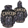 AOP Hoodie - Cancer - Soft Heart, Sharp memory Men's All Over Print Hoodie (USA Size) (Model H13)