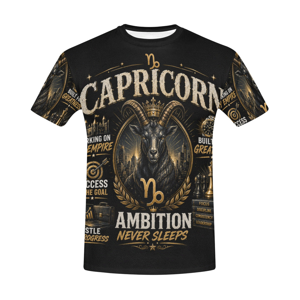 AOP T-Shirt - Capricorn - ambition and empire Men's All Over Print Crew Neck T-Shirt(T40-2)